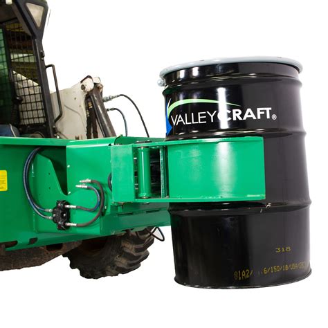 drum handler for skid steer|Valley Craft Drum Clamp and Rotate Powered Skid Steer .